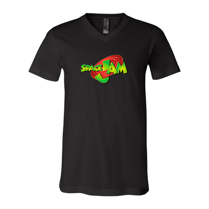 Men's Space Jam BELLA + CANVAS - Jersey V-Neck T-Shirt