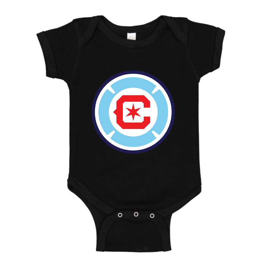 Chicago fire Soccer Baby Romper Onesie