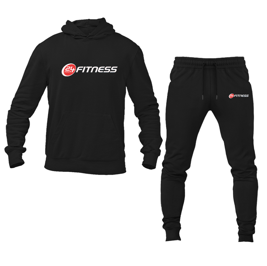 Men's 24 Hour Fitness Pullover Hoodie Joggers Set