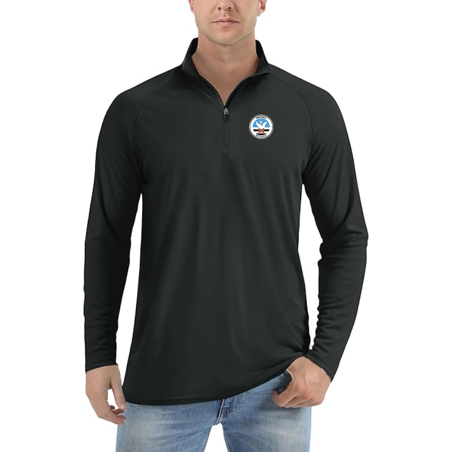 Men's Swansea City Soccer Lightweight Quarter-Zip Athletic Shirt Long Sleeve