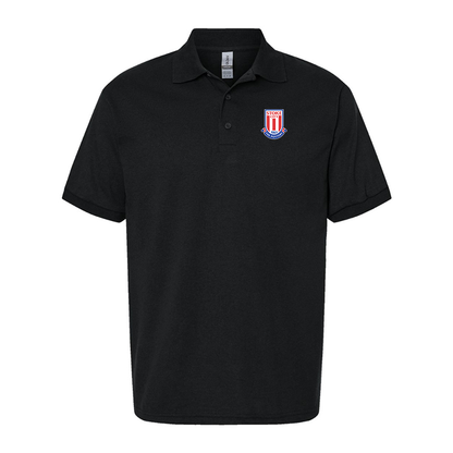 Men's Stoke City Soccer  Gildan Dry Blend Jersey Polo