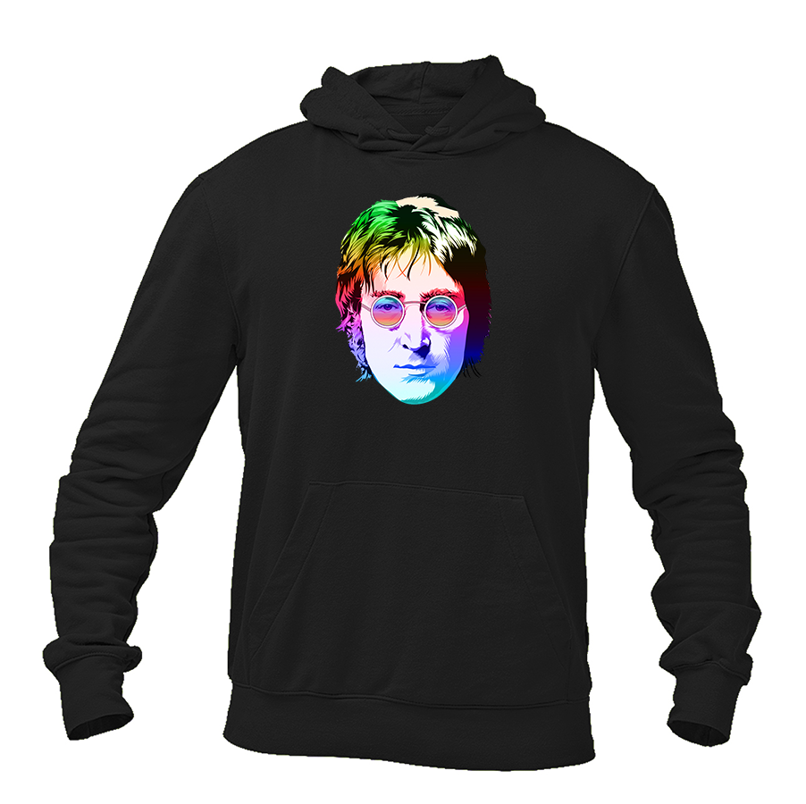 Men's John Lennon Face Art Music Pullover Hoodie