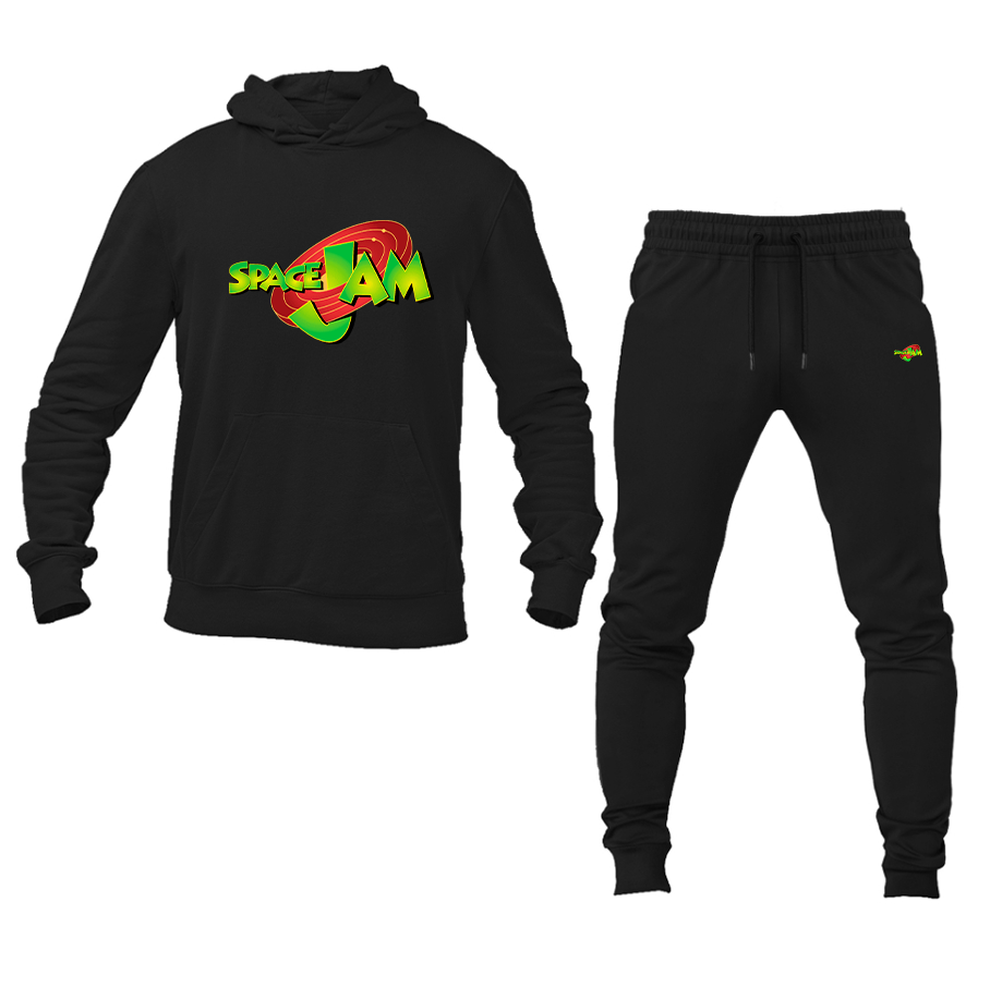 Men's Space Jam Pullover Hoodie Joggers Set