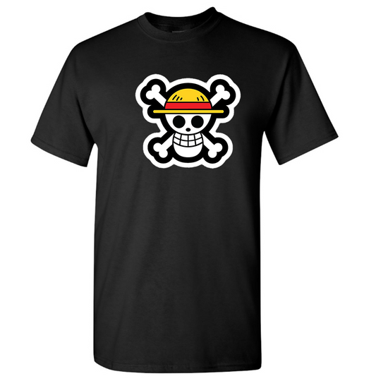 Youth's Straw Hat  Cotton T-Shirt