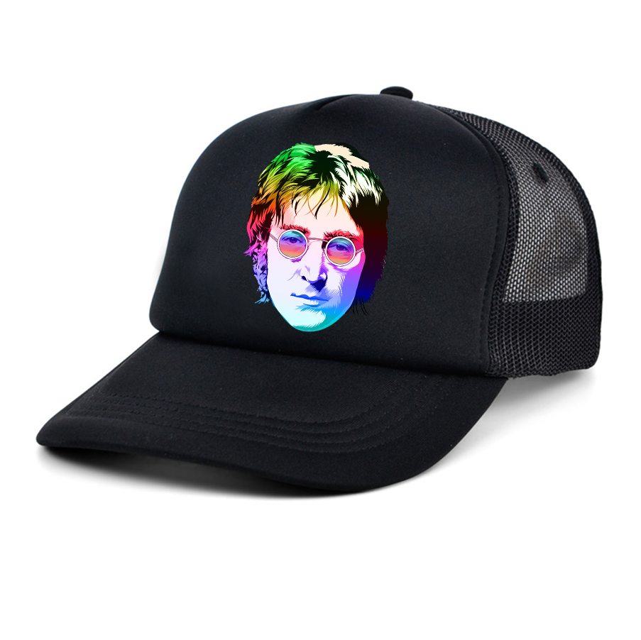 John Lennon Face Art Music Trucker Hat