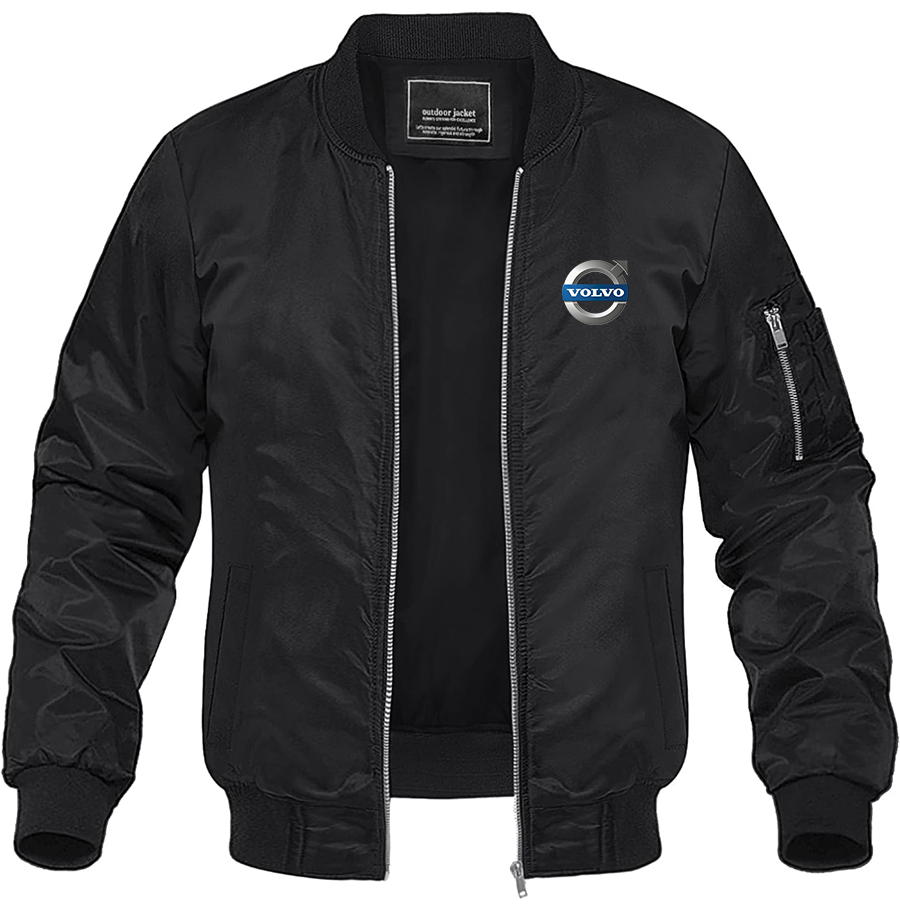 Men's Volvo Car   Lightweight Bomber Jacket Windbreaker Softshell Varsity Jacket Coat