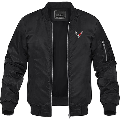 Men's Chevrolet Lightweight Bomber Jacket Windbreaker Softshell Varsity Jacket Coat