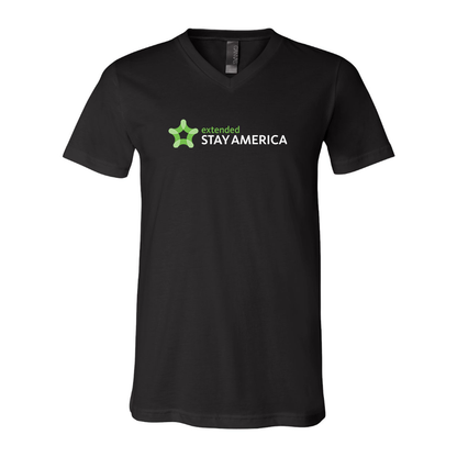 Men's Extended Stay America BELLA + CANVAS - Jersey V-Neck T-Shirt