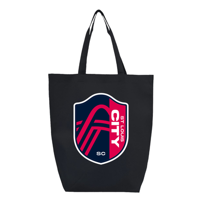 St. Louis City Soccer Q-Tees Non-Woven Gusset Bottom Tote