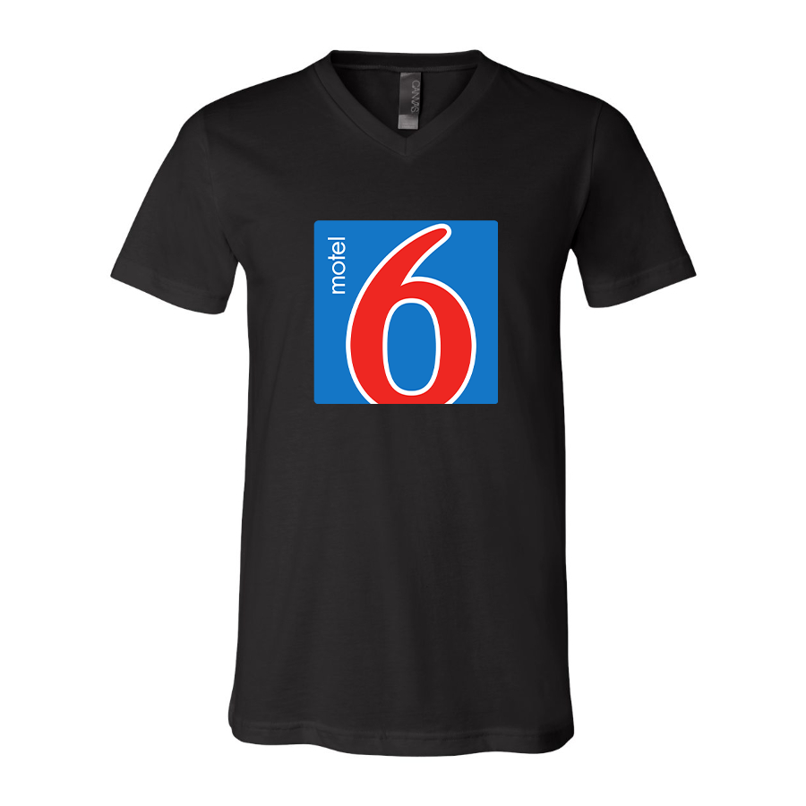 Men's Motel 6 BELLA + CANVAS - Jersey V-Neck T-Shirt