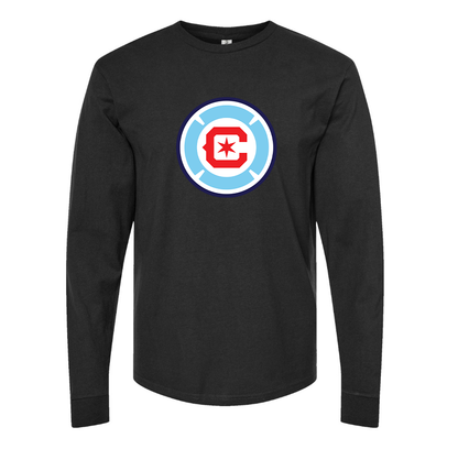 Youth Chicago fire Soccer Kids Long Sleeve T-Shirt