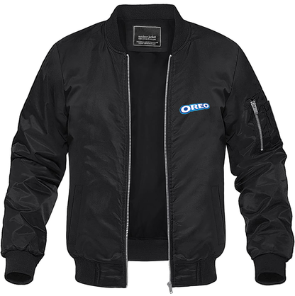 Men's Oreo Lightweight Bomber Jacket Windbreaker Softshell Varsity Jacket Coat