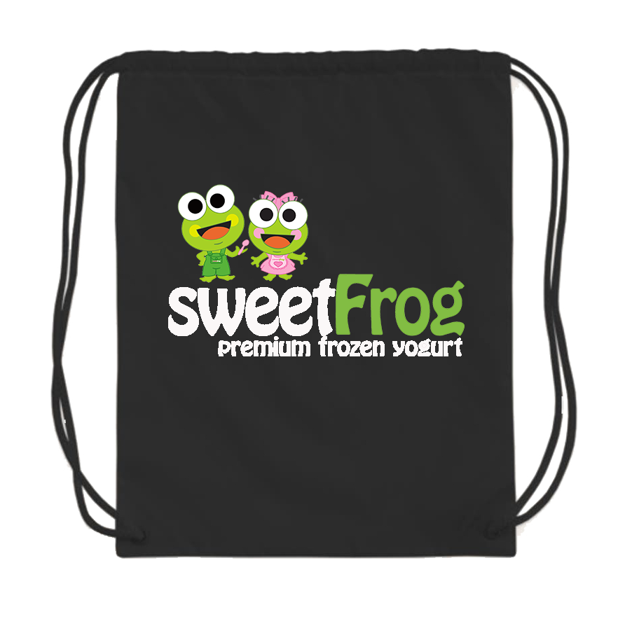 Sweet Frog Frozen Drawstring Bag