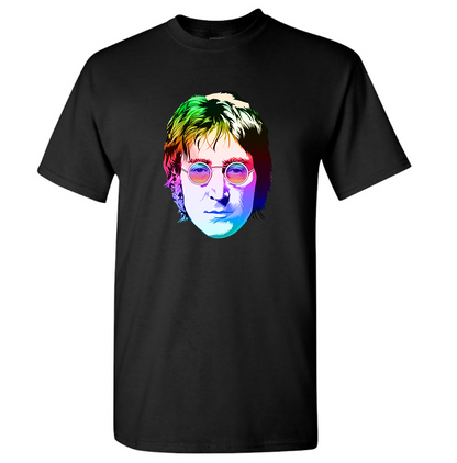 Youth's John Lennon Face Art Music Cotton T-Shirt