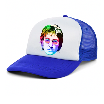 John Lennon Face Art Music Trucker Hat