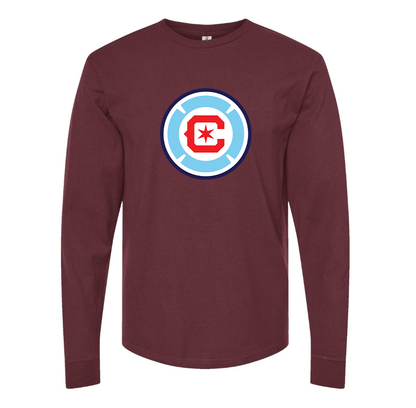 Men's Chicago fire Soccer Long Sleeve T-Shirt