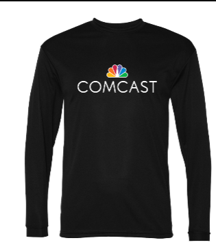 Men's Comcast  Polyester Long Sleeve T-Shirt