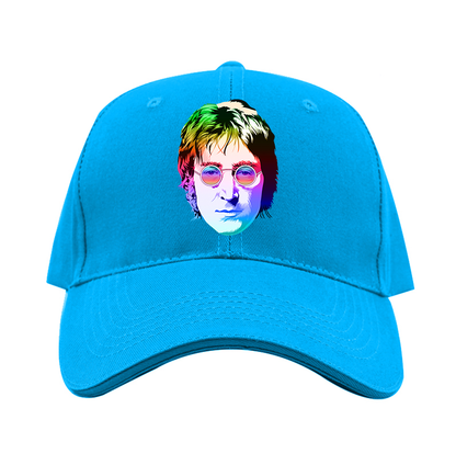 John Lennon Face Art Music Dad Baseball Cap Hat