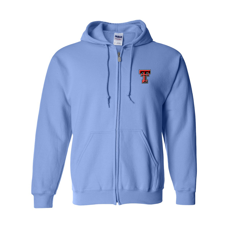 Men's Texas Tech Red Raiders  Gildan  Heavy Blend Full Zip Hooded Sweatshirt