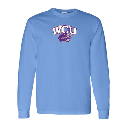 Men's Western Carolina Catamounts Gildan Heavy Cotton Long Sleeve T-Shirt