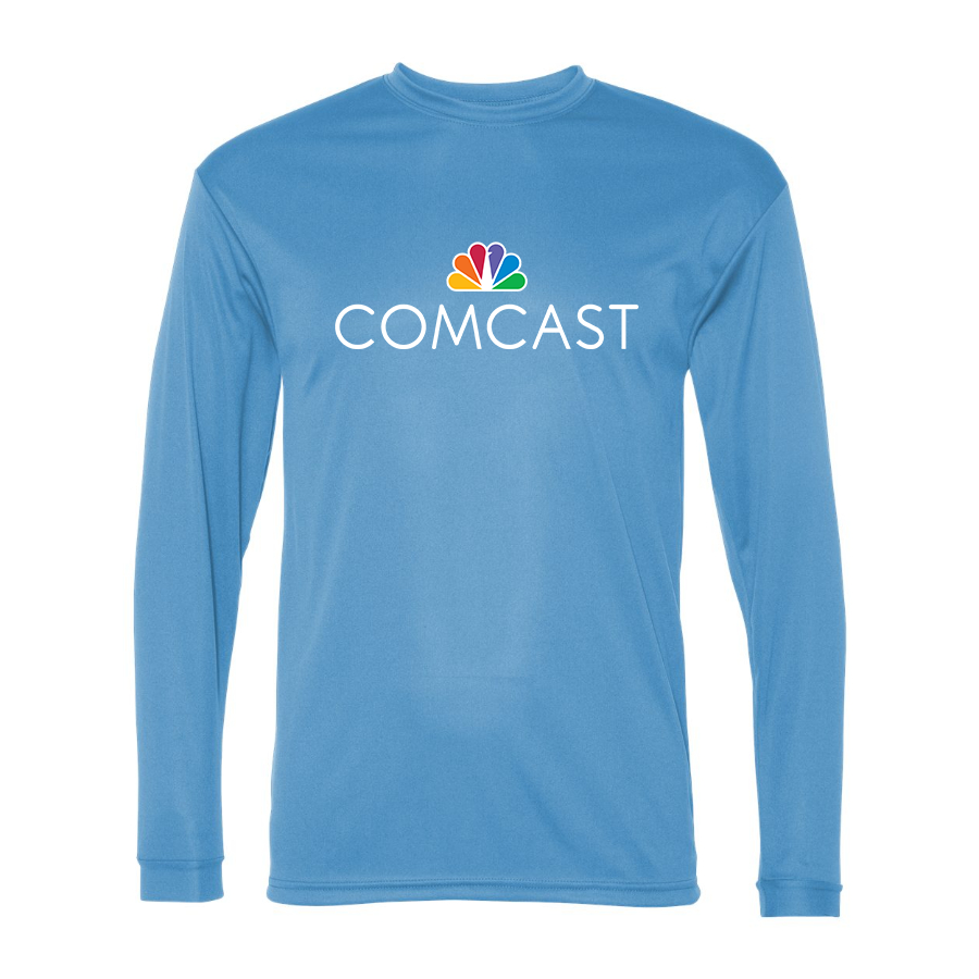 Men's Comcast  Polyester Long Sleeve T-Shirt