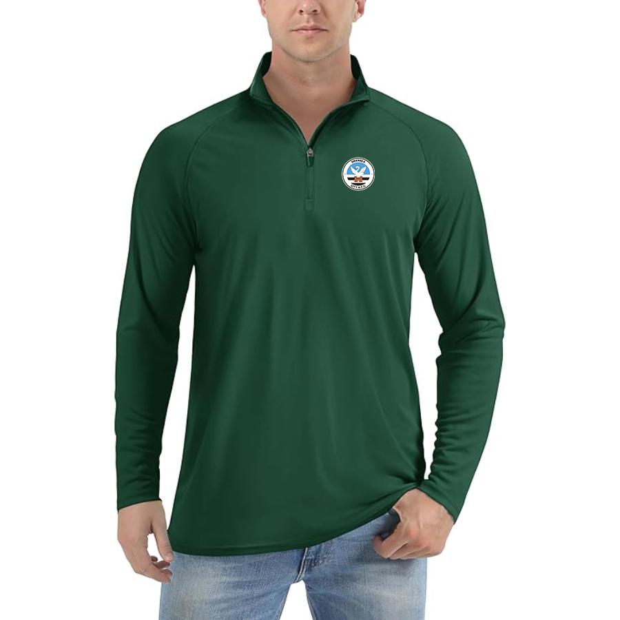 Men's Swansea City Soccer Lightweight Quarter-Zip Athletic Shirt Long Sleeve