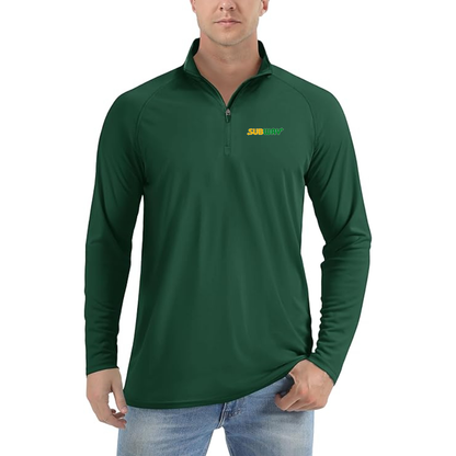 Men's Subway Lightweight Quarter-Zip Athletic Shirt Long Sleeve