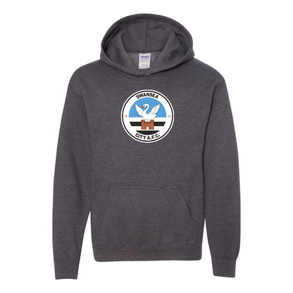 Youth Swansea City Soccer Gildan Heavy Blend  Hooded Sweatshirt