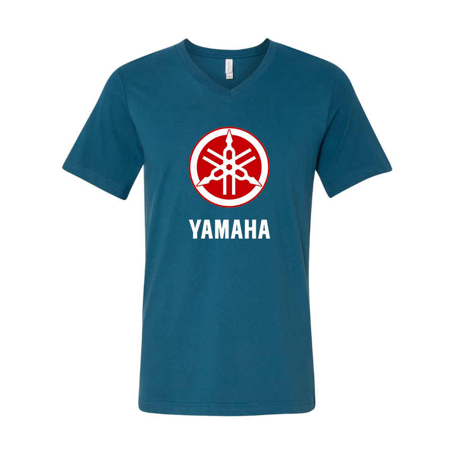 Men's Yamaha Motorcycle BELLA + CANVAS - Jersey V-Neck T-Shirt