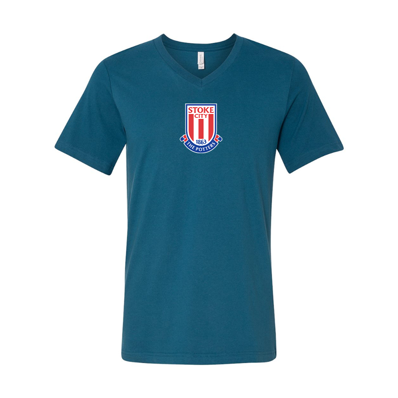 Stoke City Soccer  BELLA  CANVAS - Jersey V-Neck T-Shirt