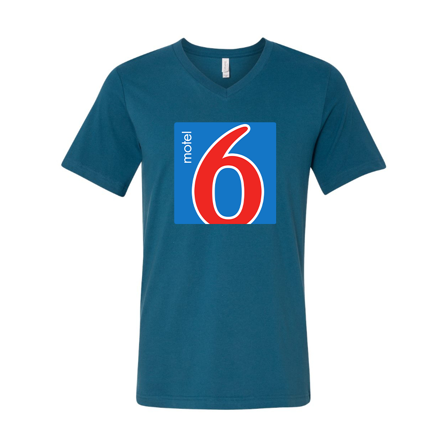 Men's Motel 6 BELLA + CANVAS - Jersey V-Neck T-Shirt