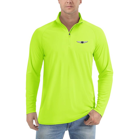 Men's Genesis Car Lightweight Quarter-Zip Athletic Shirt Long Sleeve Performance Wear