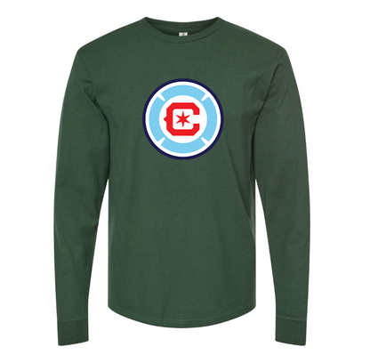 Youth Chicago fire Soccer Kids Long Sleeve T-Shirt