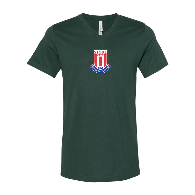 Stoke City Soccer  BELLA  CANVAS - Jersey V-Neck T-Shirt