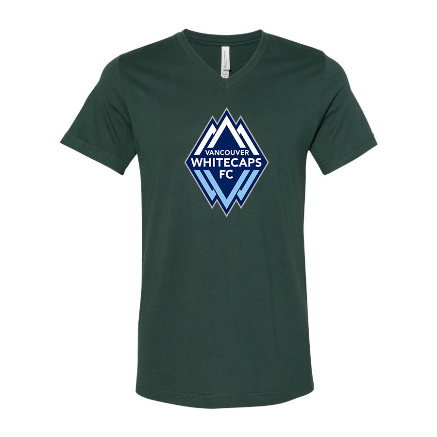 Men's Vancouver Whitecaps FC BELLA + CANVAS - Jersey V-Neck T-Shirt