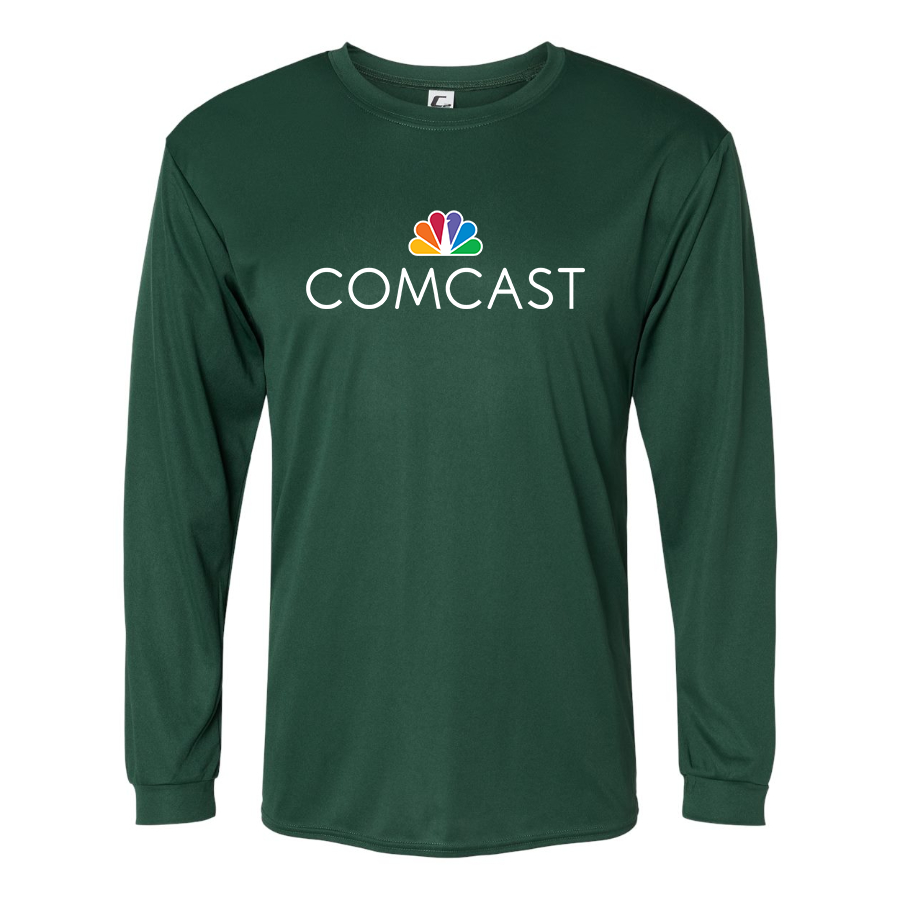 Men's Comcast  Polyester Long Sleeve T-Shirt