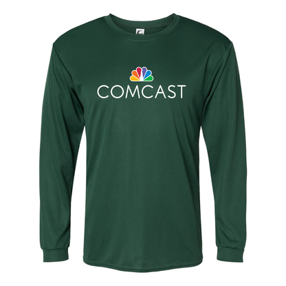 Men's Comcast  Polyester Long Sleeve T-Shirt