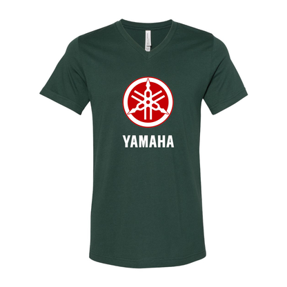 Men's Yamaha Motorcycle BELLA + CANVAS - Jersey V-Neck T-Shirt