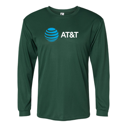 Men's AT&T  Polyester Long Sleeve T-Shirt