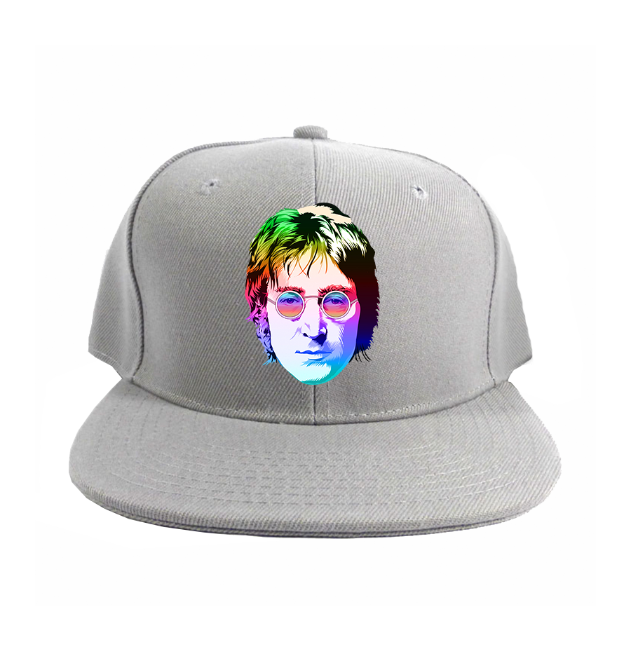 John Lennon Face Art Music Snapback Hat