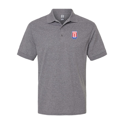 Men's Stoke City Soccer  Gildan Dry Blend Jersey Polo