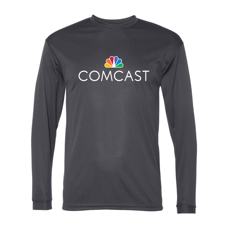 Men's Comcast  Polyester Long Sleeve T-Shirt