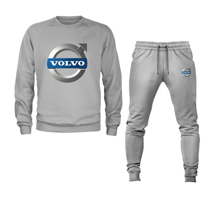 Men's Volvo Car  Crewneck Sweatshirt Joggers Suit