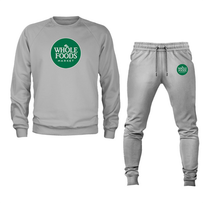 Men's Whole Foods Market Crewneck Sweatshirt Joggers Suit