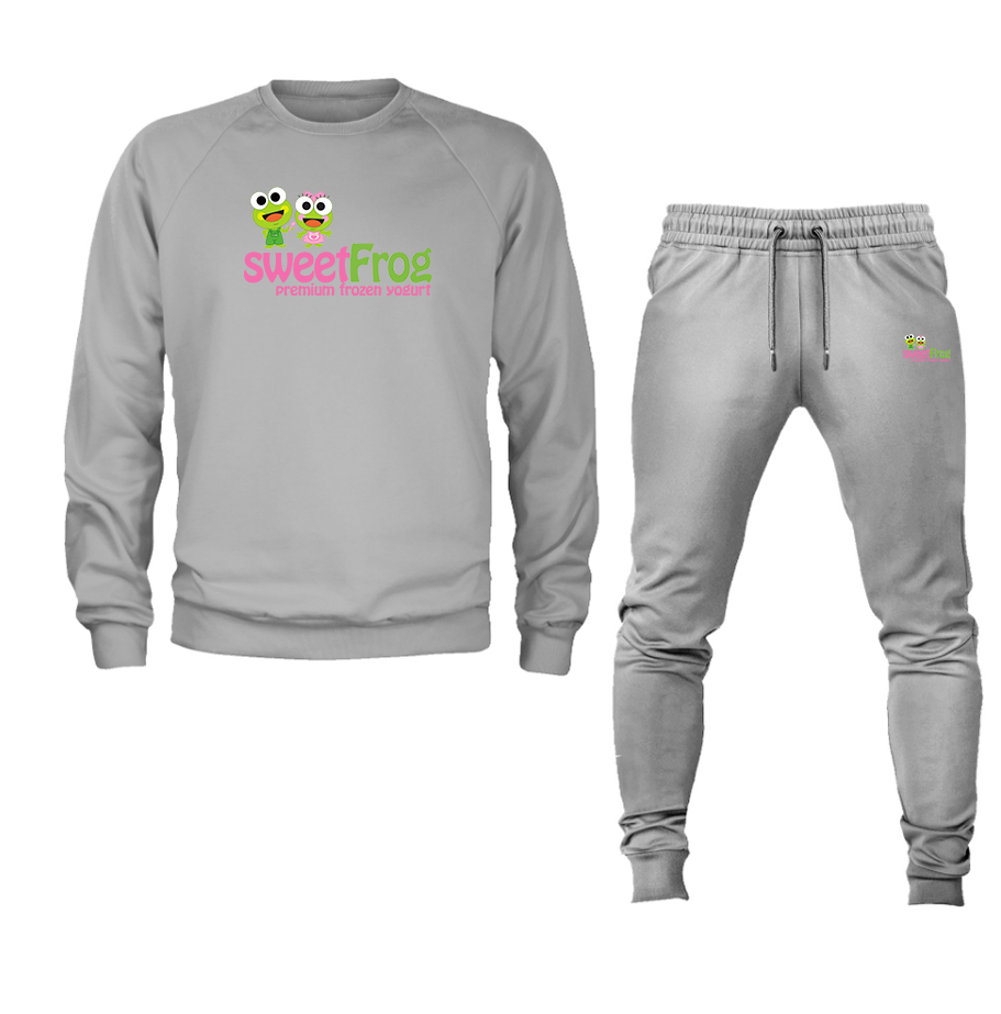 Men's Sweet Frog Frozen Crewneck Sweatshirt Joggers Suit