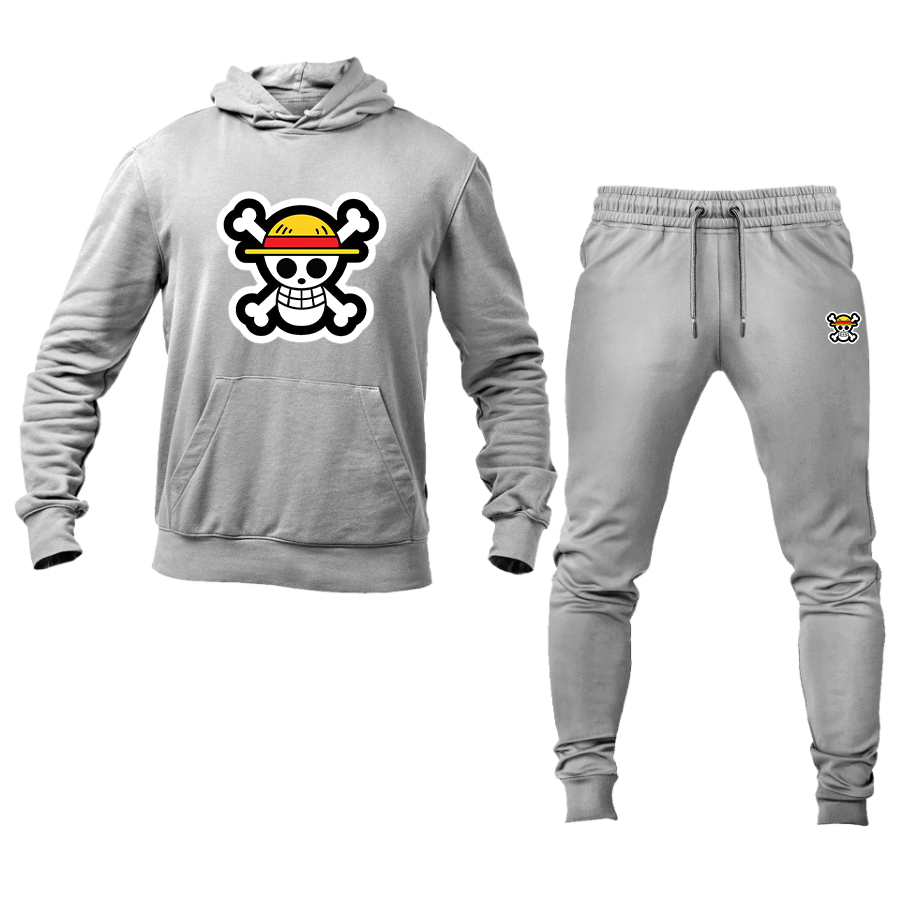 Men's  Straw Hat Hoodie Joggers Set