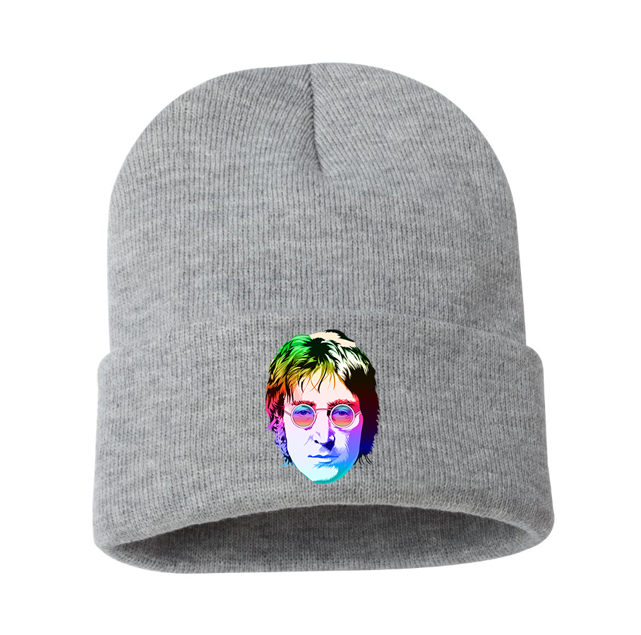 John Lennon Face Art Music Beanie Hat