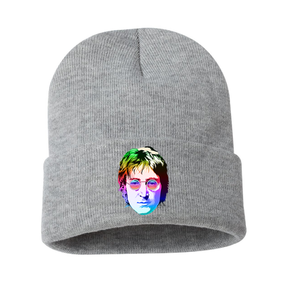 John Lennon Face Art Music Beanie Hat