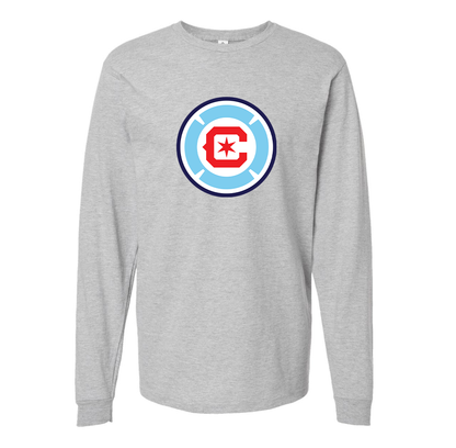 Youth Chicago fire Soccer Kids Long Sleeve T-Shirt