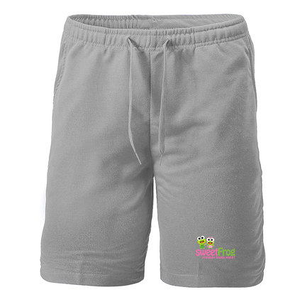 Men's Sweet Frog Frozen Athletic Fleece Shorts